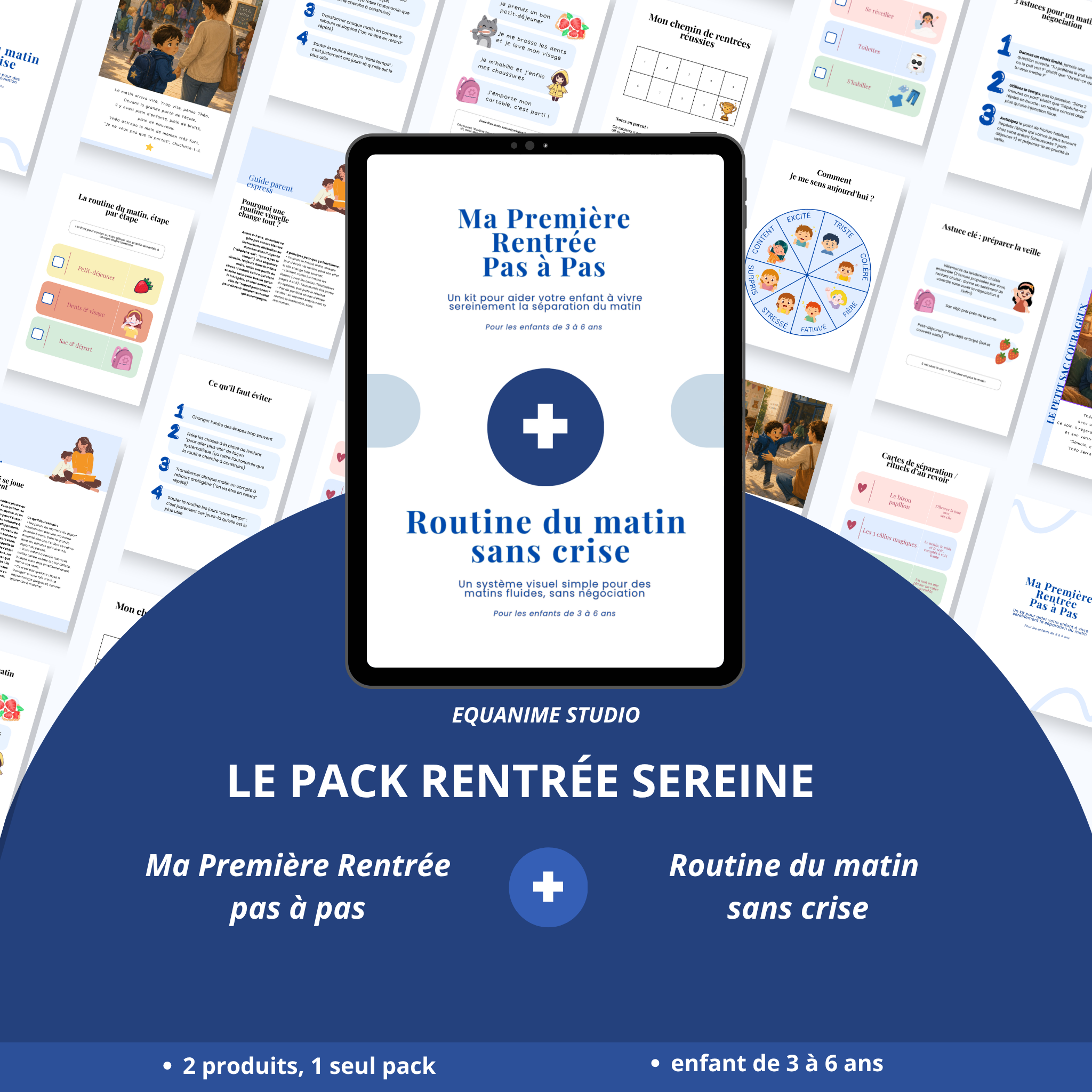 Pack Rentrée Sereine
Pack de deux kits numériques pour préparer la rentrée et faciliter la routine du matin 