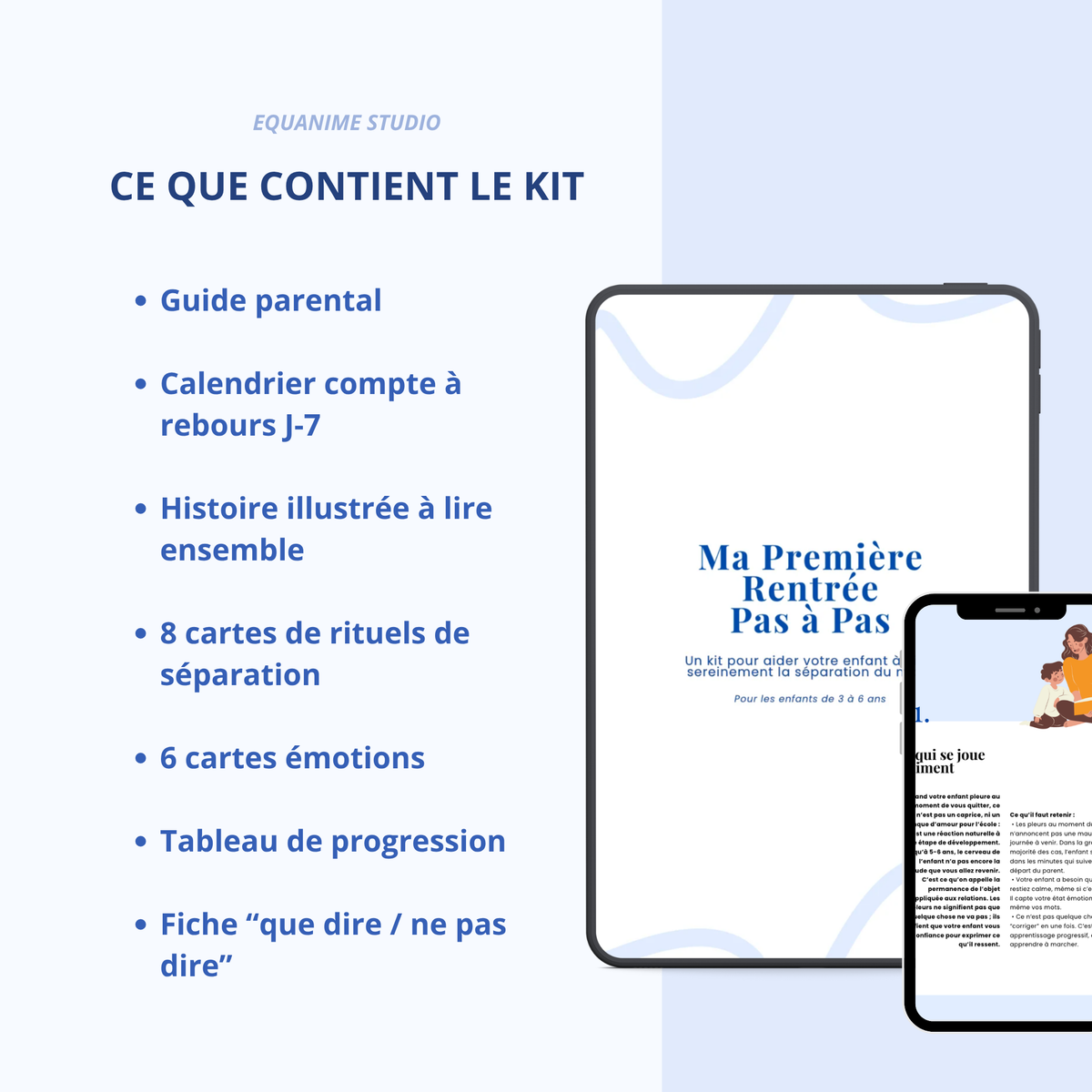 Ma première rentrée pas à pas
Kit numérique pour préparer la première rentrée scolaire d'un enfant